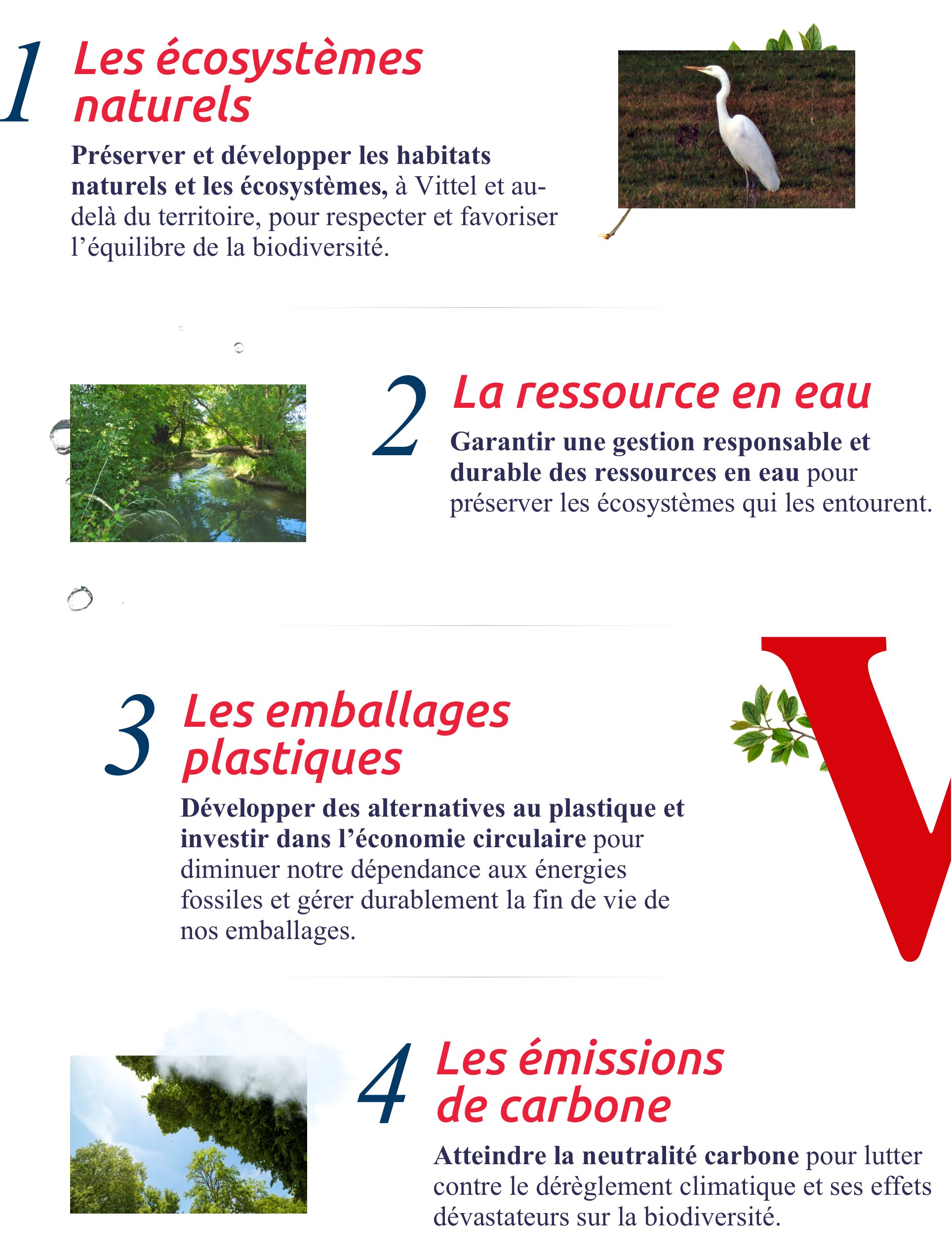4 domaines d'actions