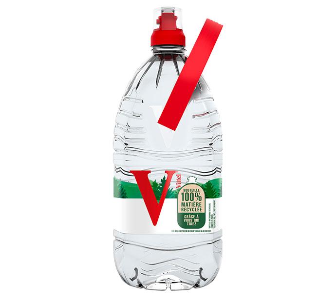 bottle of VITTEL water