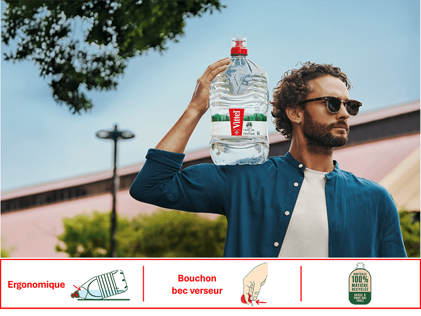 a man with a bottle of water