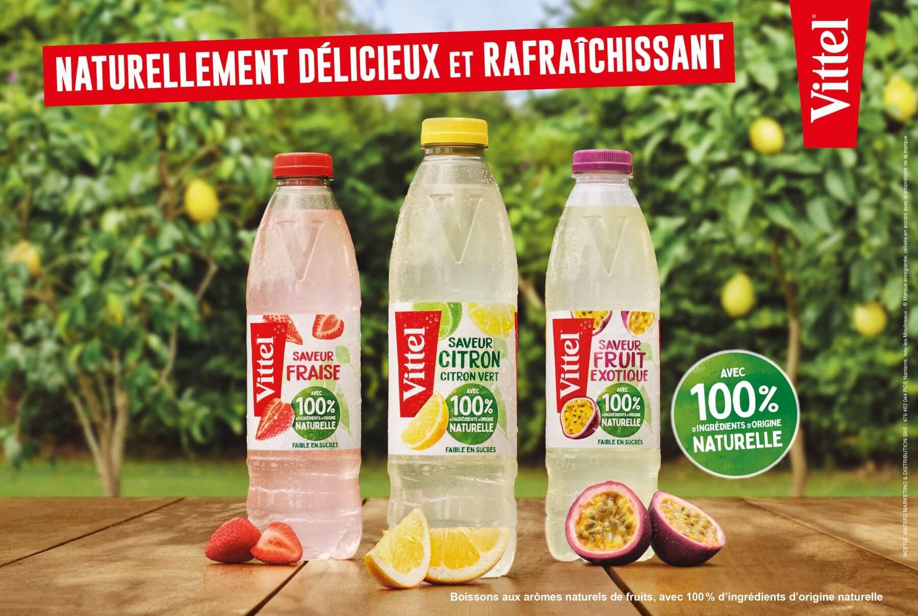 Vittel® aromatisée, une recette avec 100% d’ingrédients d’origine naturelle !